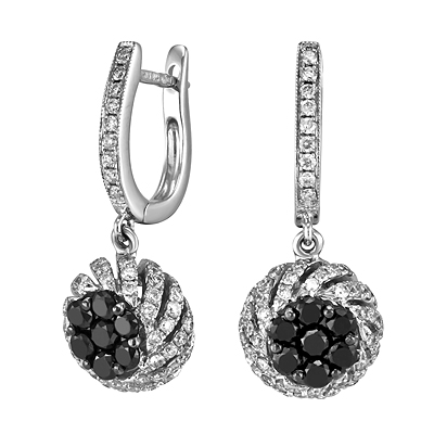 Золотые серьги с бриллиантами EJE6150L