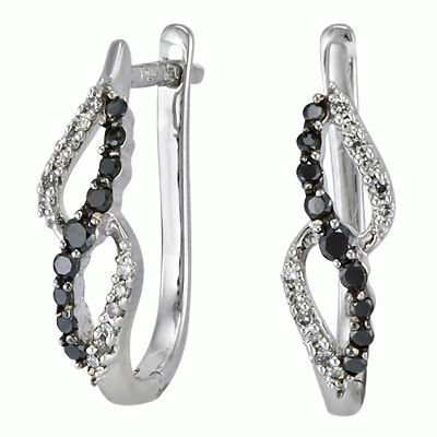 Золотые серьги с бриллиантами SUE14166L