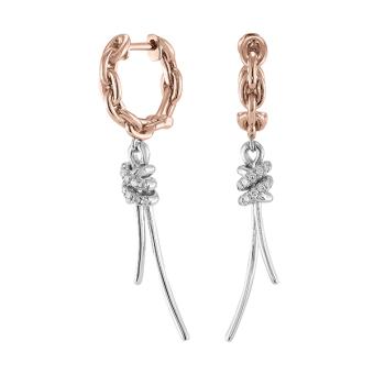 Золотые серьги с бриллиантами E101-E47982RW