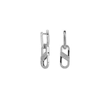 Золотые серьги с бриллиантами E101-E49324W