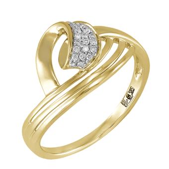 Золотое кольцо с бриллиантами R123-R49240AY 