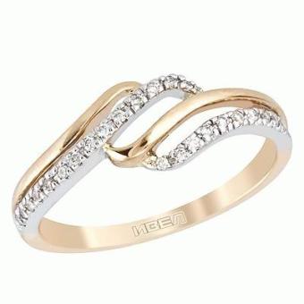 Золотое кольцо с бриллиантами PSR30275 